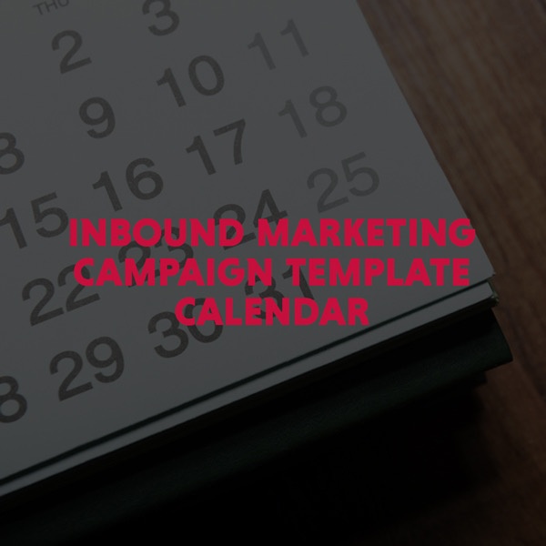 Inbound Marketing Campaign Template Calendar